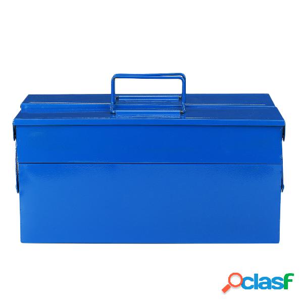 1PCS Blue Double-layer Iron Toolbox Double-layer Iron