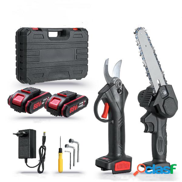 2 IN 1 Cordless 6Inch Electric Chain Saw and 30mm Electric