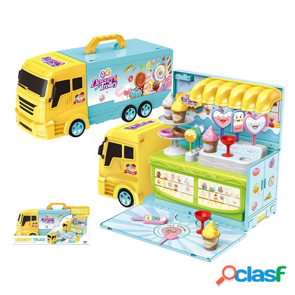 2 In 1 Kitchen Ice Cream Car Tool Set CarKitchen Cooking Car