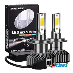 2 pezzi INFITARY Auto LED Lampada frontale H7 H3 H11