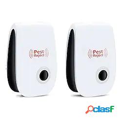 2 pezzi plug-in ad ultrasuoni in repeller per parassiti per