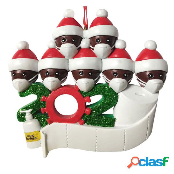 2020 Christmas Figurine Ornaments Xmas Tree Santa Claus