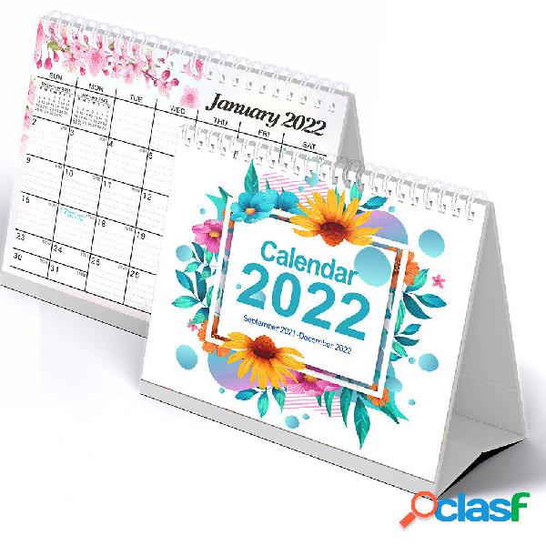 2022 Calendar Simple Flowers Monthly Calendar Agenda Planner