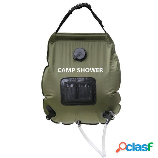 20L Folding Water Shower Bag Outdoor Camping Hiking Self