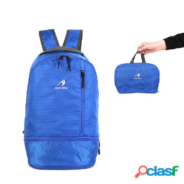 20L Nylon Outdoor Bag Folding Backpack Waterproof Scratch