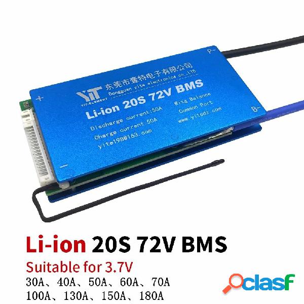20S 72V Lithium Battery 3.7V Power Protection Board 30A