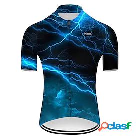 21Grams Mens Cycling Jersey Short Sleeve Lightning Gradient