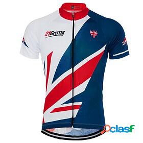 21Grams Mens Cycling Jersey Short Sleeve UK National Flag