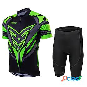 21Grams Mens Cycling Jersey with Shorts Short Sleeve -