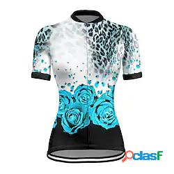 21Grams Per donna Manica corta Maglia da ciclismo Botanico