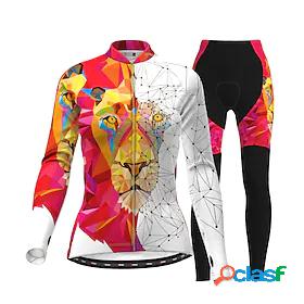 21Grams Womens Cycling Jersey with Tights Long Sleeve