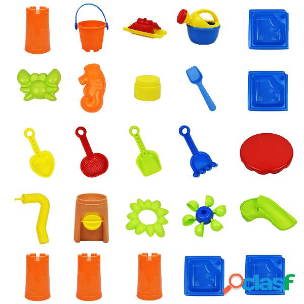 25Pcs Sand Playing Tools Set Non-Toxic ABS Water Sand