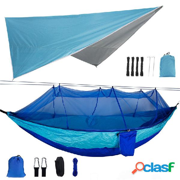 260x140cm Double Person Camping Hammock with Mosquito Net +