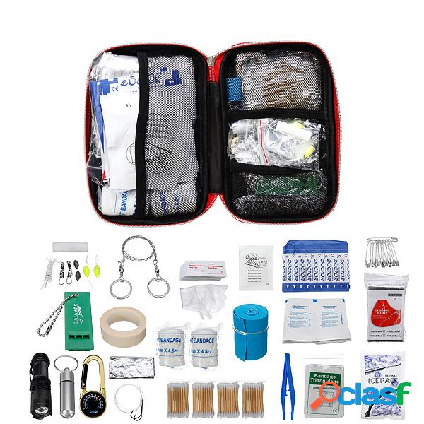 299PC IN 1 Upgraded First Aid Kit Emergency Kit Sport Travel
