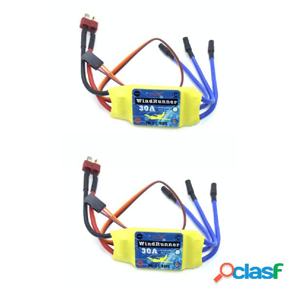 2PCS Brushless ESC 30A Speed Control 2S 3S T-Plug JST for