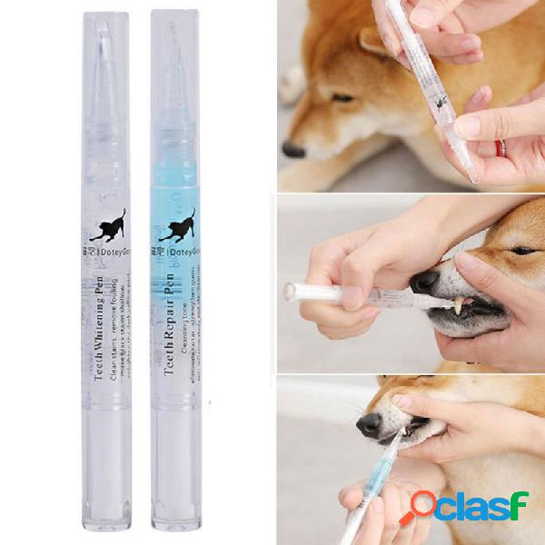 2PCS Dog Cat Pet Teeth Cleaning Pen Brightening Toothbrush