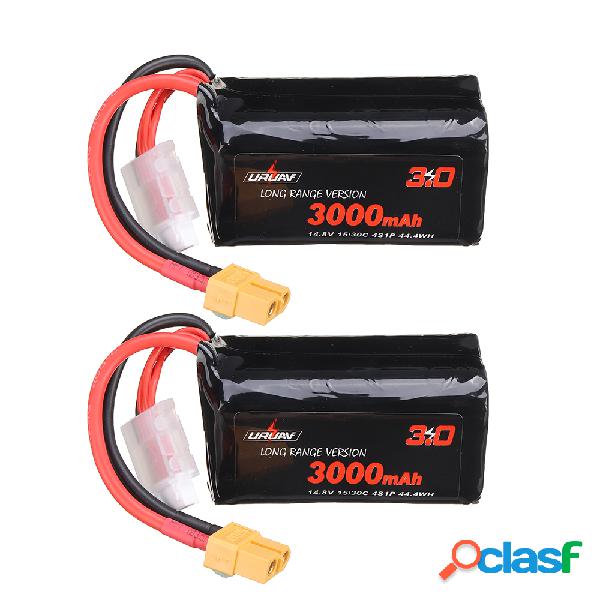 2Pcs URUAV VTC6 18650 4S 14.8V 3000mAh 15/30C 4S1P LR Li-ion