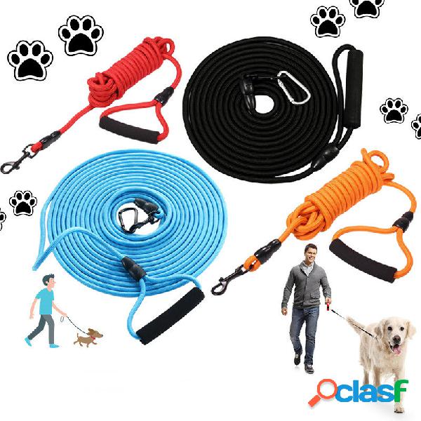 2m/3m/5m/10m Pet Puppy Belt Black Training Strap Collar Rope