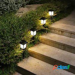 2pcs luci esterne per esterni luce solare per prato 2 in 1