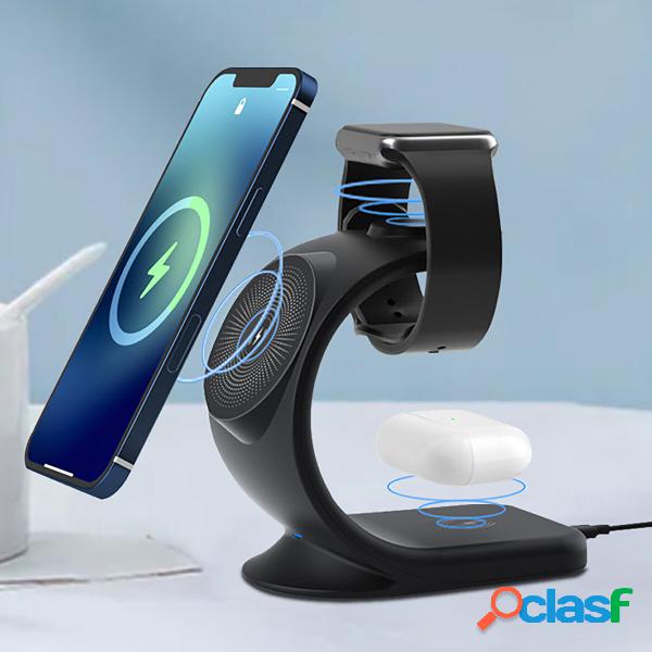 3-IN-1 Magnetic Wireless Charging Station 15W Fast Dock