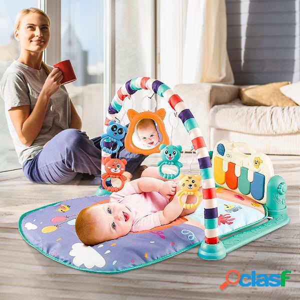3 In1 Baby Infant Gym Play Mat Fitness Music Piano Hanging