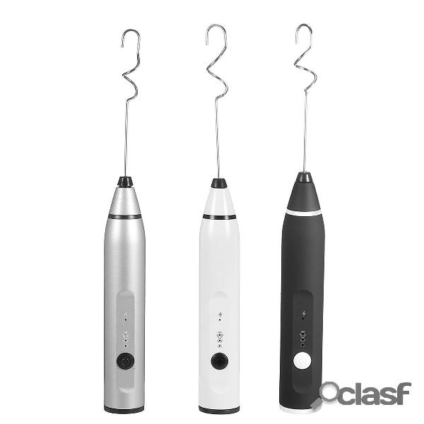 3 Speed Electric Whisk USB Recharge Kitchen Handheld Milk