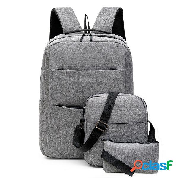 3 in 1 Unisex Business Trip Large Capacity with USB Charging