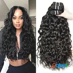 3 pacchetti Tesse per capelli Brasiliano Poco ondulata