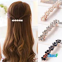 3 pz/set colori cristallo coreano perle fermagli per capelli