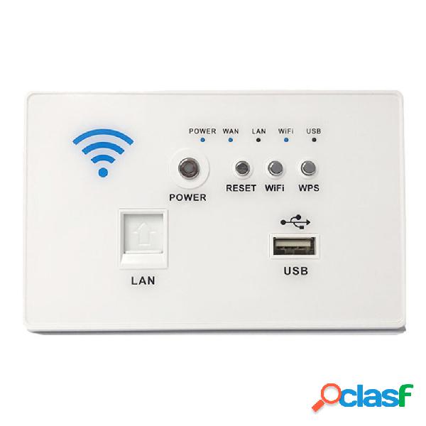 300Mbps 118-Type Wall Embedded Router Wireless AP Panel