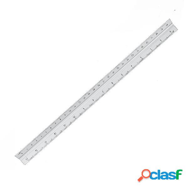 300mm Aluminium Triangle Scale Angle Ruler Architect