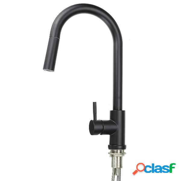 304 Stainless Steel Kitchen Pull Out Faucet Sprayer Black