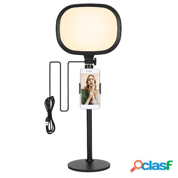 3200k~5600k LED Ring Light Flat Fill Lamp with Stand for