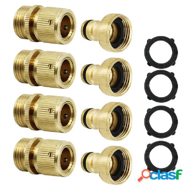 3/4 NPT Solid Brass Male and Female Connector Garden Hose