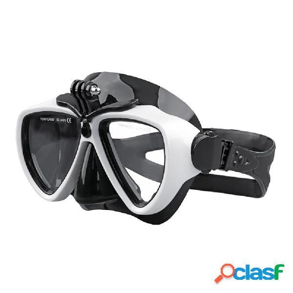 4MM Thickness Tempered Glass Lens Diving Goggles Made of PC