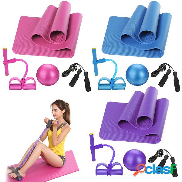 4PCS Yoga Beginner Kit Set Anti-skid Pilates Ball + Jump