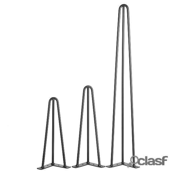 4Pcs Hairpin Legs Set Simple Triangle Shape Metal 3 Rods