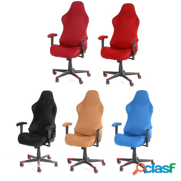 4Pcs/set Elastic Office Chair Cover Computer Rotating Chair