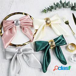 4pcs portatovaglioli set decorativo fibbia tovagliolo festa