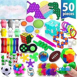 50 pezzi giocattoli di agitazione pop it its fidgets piccolo