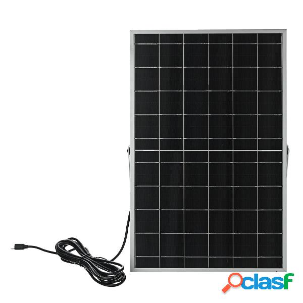 50W 6V Portable Solar Panel Dual DC USB Charger Kit Solar