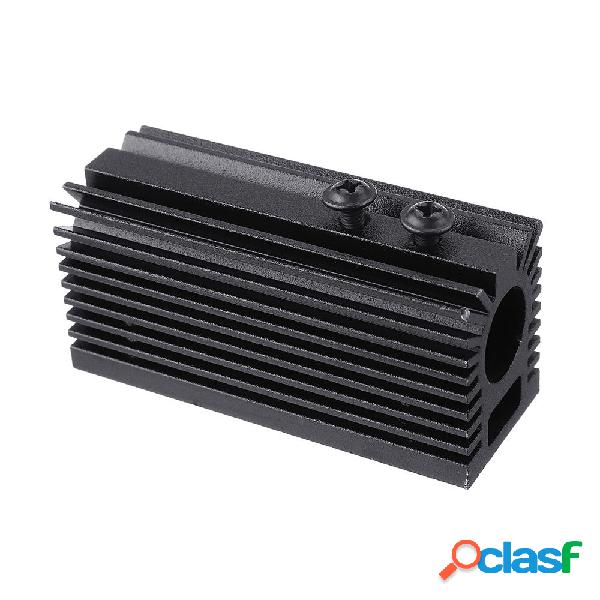 58x22x27mm Black 12mm Aluminum Heat Sink Groove Fixed