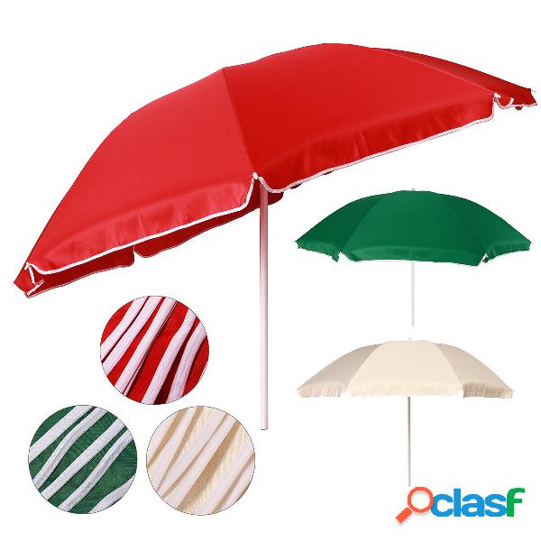 6.6Ft Outdoor Patio Umbrella 55.1-78.7inch Height Adjustable