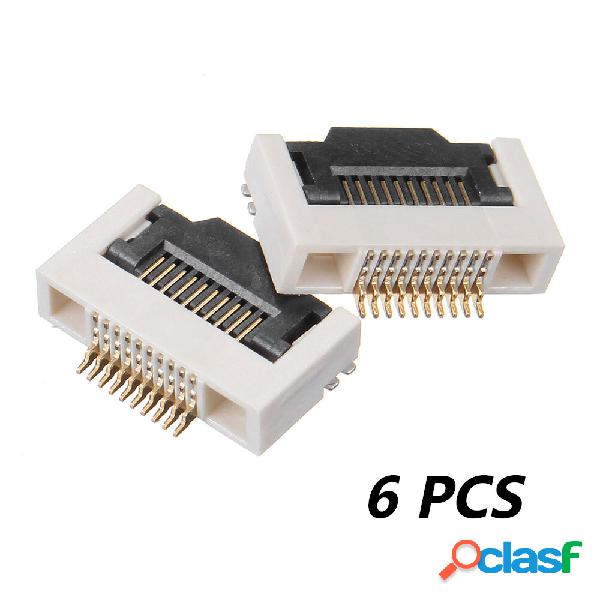 6 PCS FPC 0.5MM H2.55 10P Connector Flip Lower Interface
