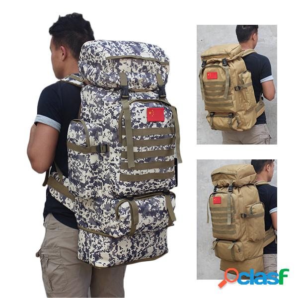 80L Expandable Waterproof Tactical Backpack Military Hiking