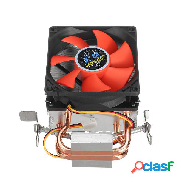 80mm Computer Cooling Fan Mini 2 Heatpipes PC CPU Cooler