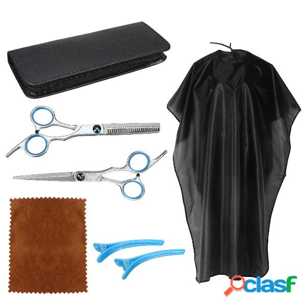 8PCS/Set Hairdressing Scissors Kit Stainless Steel Barber