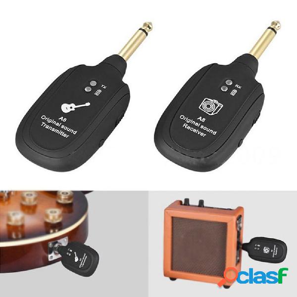 A8 4 Channels Guitar Pickup Wireless System Transmitter