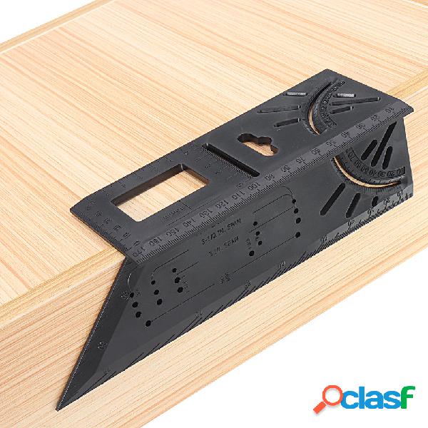 ABS Plastic Woodworking 0-170mm T Ruler 45 90 Degree Angle