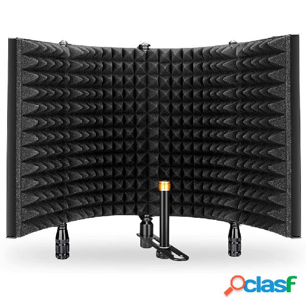 AIMEIYIN 5 Foldable Panels Microphone Soundproof Cover Mic